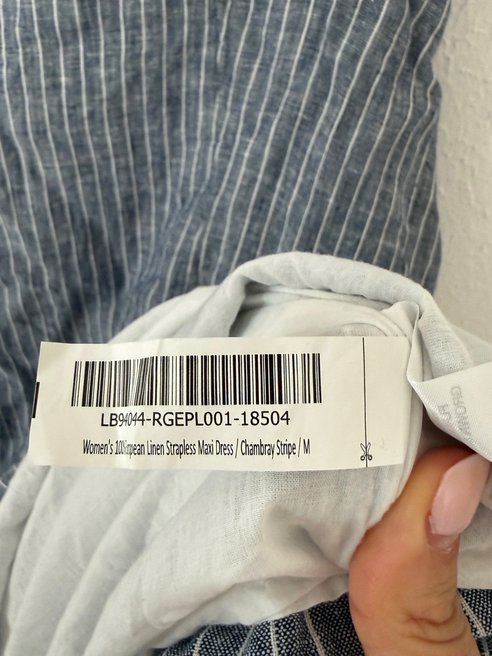 100% European Linen Strapless Maxi Dress - Picture 10 of 11